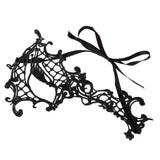 Maxbell Women Black Sexy Venetian Masquerade One-Eyed Mask Lace Party Fancy Dress