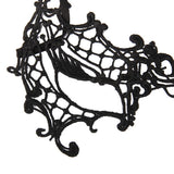 Maxbell Women Black Sexy Venetian Masquerade One-Eyed Mask Lace Party Fancy Dress