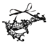 Maxbell Women Black Sexy Venetian Masquerade One-Eyed Mask Lace Party Fancy Dress