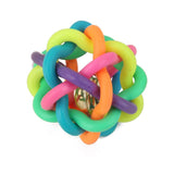 Maxbell Maxbell Dog Puppy Pet Knot knotted Rubber Sound Ball Bell Chewing Toy