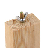 Maxbell Maxbell 8cm Square Wooden Perch Stand Platform for Pet Bird Cage Squirrel Parrot