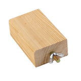 Maxbell Maxbell 8cm Square Wooden Perch Stand Platform for Pet Bird Cage Squirrel Parrot
