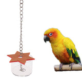 Maxbell Maxbell Parrot Bird Hex Star Clear Acrylic Foraging Feeder Cage Toys for Treats