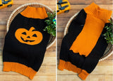 Maxbell Maxbell Fashionable Halloween Pumpkin Design Charms Sweater Warm Clothes Apparel Clothes For Pet Dogs Winter Clothing Outfit Gift XS