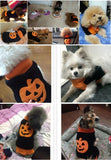 Maxbell Maxbell Fashionable Halloween Pumpkin Design Charms Sweater Warm Clothes Apparel Clothes For Pet Dogs Winter Clothing Outfit Gift XS