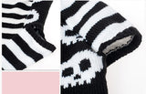 Maxbell Maxbell White Skeleton Bone Pattern Dog Turtleneck Sweater Dog Clothes Size XS