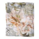 Maxbell Yellow Flower Voile Window Curtain Sheer Tulle Drape Beads Valance