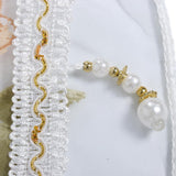 Maxbell Yellow Flower Voile Window Curtain Sheer Tulle Drape Beads Valance