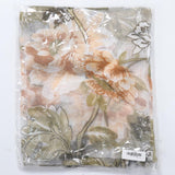 Maxbell Yellow Flower Voile Window Curtain Sheer Tulle Drape Beads Valance
