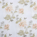 Maxbell Yellow Flower Voile Window Curtain Sheer Tulle Drape Beads Valance