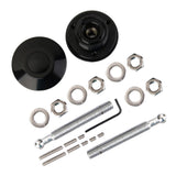 Maxbell Universal Racing Mount Bonnet Hood Latch Pin Lock Locking Kit Black