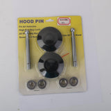 Maxbell Universal Racing Mount Bonnet Hood Latch Pin Lock Locking Kit Black