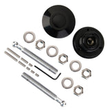 Maxbell Universal Racing Mount Bonnet Hood Latch Pin Lock Locking Kit Black