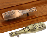 Maxbell 30xRed Wine Bottle Shaped Cabinet Door Drawer Bin Handle Pull Knob Red bronze