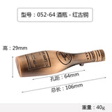 Maxbell 30xRed Wine Bottle Shaped Cabinet Door Drawer Bin Handle Pull Knob Red bronze