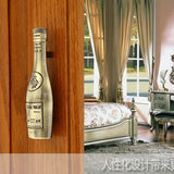Maxbell 8xRed Wine Bottle Shaped Cabinet Door Drawer Bin Handle Pull Knob bronze