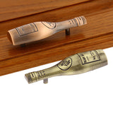 Maxbell 8xRed Wine Bottle Shaped Cabinet Door Drawer Bin Handle Pull Knob bronze