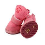 Maxbell Maxbell Lovely Warm Dog Puppy Pet Cotton Rubber Shoes Winter Autumn Boots Pink 3#