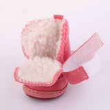 Maxbell Maxbell Lovely Warm Dog Puppy Pet Cotton Rubber Shoes Winter Autumn Boots Pink 4#