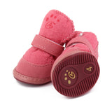 Maxbell Maxbell Lovely Warm Dog Puppy Pet Cotton Rubber Shoes Winter Autumn Boots Pink 4#
