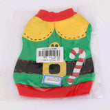Maxbell Maxbell Green Santa Christmas Cotton T-shirt Clothes Apparel for Pet Dog Puppy M
