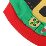 Maxbell Maxbell Green Santa Christmas Cotton T-shirt Clothes Apparel for Pet Dog Puppy M
