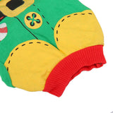 Maxbell Maxbell Green Santa Christmas Cotton T-shirt Clothes Apparel for Pet Dog Puppy M