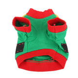 Maxbell Maxbell Green Santa Christmas Cotton T-shirt Clothes Apparel for Pet Dog Puppy M