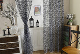 Maxbell Flocking Pattern Sheer Curtain Panel Window Tulle Divider White 100*200cm