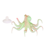 Maxbell Maxbell Generic Silicone Glowing Effect Underwater Aquarium Octopus Ornament Green