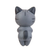 Generic 6PCS Miniature Resin Grumpy Angry Cat for Dollhouse Landscape Garden Ornament