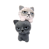 Generic 6PCS Miniature Resin Grumpy Angry Cat for Dollhouse Landscape Garden Ornament