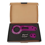 Maxbell Universal Screw Billet Aluminum Racing Rear Tow Hook Kit CNC Anodized Purple