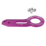 Maxbell Universal Screw Billet Aluminum Racing Rear Tow Hook Kit CNC Anodized Purple