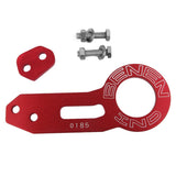 Maxbell Universal Screw Billet Aluminum Racing Rear Tow Hook Kit CNC Anodized Red