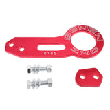 Maxbell Universal Screw Billet Aluminum Racing Rear Tow Hook Kit CNC Anodized Red