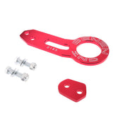 Maxbell Universal Screw Billet Aluminum Racing Rear Tow Hook Kit CNC Anodized Red