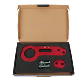Maxbell Universal Screw Billet Aluminum Racing Rear Tow Hook Kit CNC Anodized Red