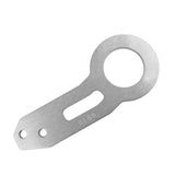 Maxbell Universal Screw Billet Aluminum Racing Rear Tow Hook Kit CNC Anodized Silver