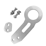 Maxbell Universal Screw Billet Aluminum Racing Rear Tow Hook Kit CNC Anodized Silver
