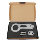 Maxbell Universal Screw Billet Aluminum Racing Rear Tow Hook Kit CNC Anodized Silver