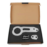 Maxbell Universal Screw Billet Aluminum Racing Rear Tow Hook Kit CNC Anodized Silver