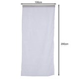 Maxbell 100x200cm Window Door Curtain Panel Drape Tulle Room Balcony Divider -Gray
