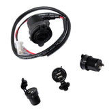 Maxbell Dual USB Port Car Charger Adapter & 23.6" Data Cable for Cellphone Pad