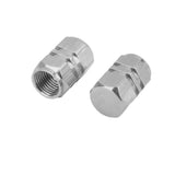 Maxbell 8x4x Aluminum Tire Wheel Rims Stem Air Valve Caps Tyre Cover Car Truck Silver