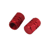 Maxbell 8x4x Aluminum Tire Wheel Rims Stem Air Valve Caps Tyre Cover Car Truck Red