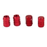 Maxbell 25x4x Aluminum Tire Wheel Rims Stem Air Valve Caps Tyre Cover Car Truck Red