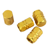 Maxbell 25x4x Aluminum Tire Wheel Rims Stem Air Valve Caps Tyre Cover Car Truck Golden