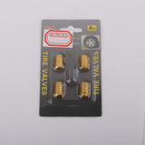 Maxbell 6x4x Aluminum Tire Wheel Rims Stem Air Valve Caps Tyre Cover Car Truck Golden