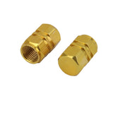 Maxbell 25x4x Aluminum Tire Wheel Rims Stem Air Valve Caps Tyre Cover Car Truck Golden